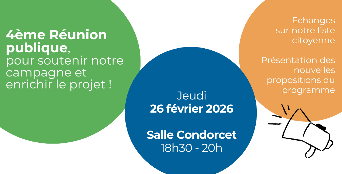 Rencontrons nous le 26 février pour échanger sur le programme !